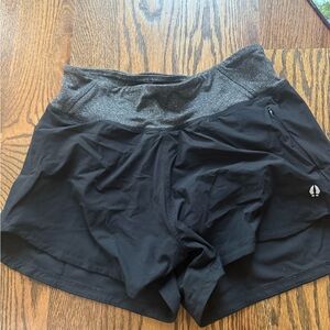 Women's Athletic Shorts with Gray Waistband